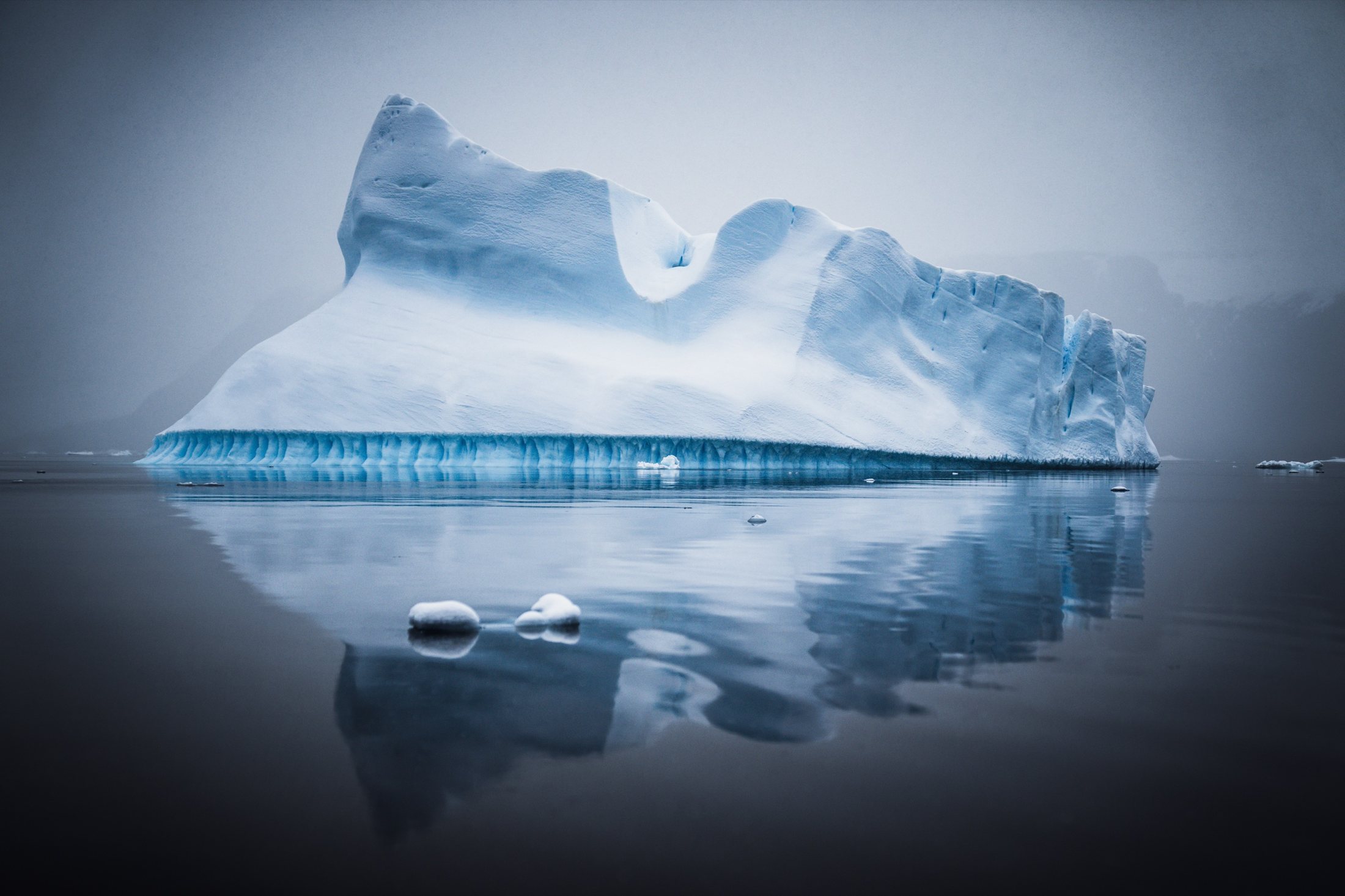 Iceberg in mist